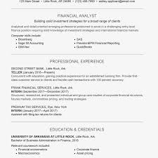 Finance resume experience section best practices. Entry Level Finance Cover Letter And Resume Samples