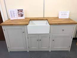 She has a kitchen full of pine cabinets that i shared a detailed how to paint pine cabinets tutorial for on tuesday. Solid Pine Kitchen With Belfast Sink Solid Oak Worktops Pine Kitchen Cabinets Solid Wood Kitchens Pine Kitchen