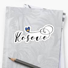 Kosovo Flaggen Herz Ich Liebe Kosovo Kosovar Sticker Von Celticana Aufkleber Sticken Flaggen
