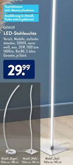 casalux led stehleuchte angebot bei aldi sud