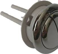 Chrome Dual Flush Toilet Flush Top of Tank Button (58-mm) (4-inch rods) by  Nuflush