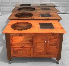 Custom Big Green Egg Table Free Shipping For Some Areas Etsy Big Green Egg Table Custom Big Green Egg Table Big Green Egg Outdoor Kitchen