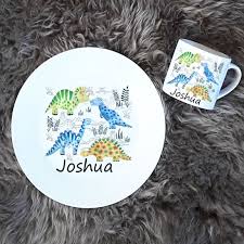 One thing is for sure, our warm designs are sure to delight every guest who sits at your table, and are the perfect conversation starter for your next dinner party! Personalised Dinosaur Dinner Set Plate And Cup Set Blue Baby Boy New Baby Gifts Personalised Keepsakes By Dinner Sets Baby Boy Gifts Gifts For Newborn Boy