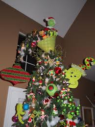 Grinch Christmas Tree Topper Upside Down Lampshade With One Of The Small Out Grinch Christmas Tree Grinch Christmas Decorations Grinch Christmas Tree Topper