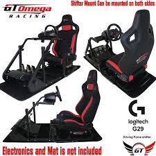 Gt Omega Art Racing Simulator Cockpit Rs6 Seat Suitable For The Logitech G27 G29 G920 G25 Gaming Racing Simulator Cockpit Racing