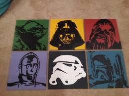 Star Wars Room Art Star Wars Painting Star Wars Room Star Wars Art