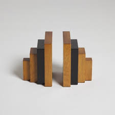 Pacific Furniture Service Book Ends Diy Bookends Bookends Wooden Bookends Wooden bookends, unique handmade book holders, wood and steel bookends, bookends set, book stands wooden bookends, solid wood and steel, booklover gift for bibliophile friends, shelf accessorie.