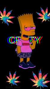 Purple weed stoner wallpaper galaxy weed background download. Trippy Bart Wallpapers Wallpaper Cave