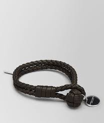 Bottega Veneta Bracelet In Espresso Intrecciato Nappa