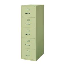 Office cabinets, racks & shelves; Hirsh 26 1 2 Deep Vertical File 5 Drawer Legal Putty Staples Ca