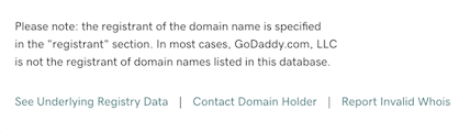 Godaddy Whois Contact Domain Registrant Domaininvesting Com