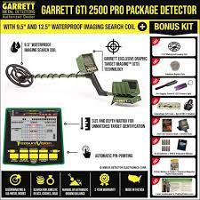 A review on one of the industry's best metal detectors, the garrett gti 2500 with gti (graphic target imaging) shows you what's in the ground before you dig. Garrett Gti 2500 Pro Package Metal Detector Shop Features Reviews Metaldetector Com