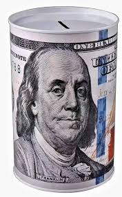 Metall-Sparschwein 100 Dollar Bill 15,2 cm hoch Spardose Benjamin Franklin  Spardose für Erwachsene Spardose Dose Währung Große Spardose für Kinder  (Benjamin Franklin, klein): Amazon.de: Küche, Haushalt & Wohnen