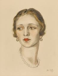 Portrait of a lady, traditionally identified as the daughter of Captain  Smith of the titanic