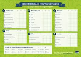 Gym Cleaning Schedule Cleaning Checklist Cleaning Gym