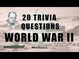 In world war i trivia, history trivia. 20 Trivia Questions World War 2 No 1 Litetube