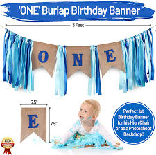 Indrah 1st birthday boy decorations, 60pcs baby boy blue first birthday decorations cake smash party supplies for boy with 1st birthday highchair banner,1st birthday baby crown, one cake topper. Buy Baby Boy 1st Birthday Decorations With Birthday Crown First Birthday Boy Decorations Cake Smash Party Supplies Happy Birthday And Highchair One Burlap Banner Number One Balloon Cake Topper