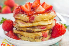 You want the pancakes to have some interesting texture. Strawberry Greek Yogurt Pancakes Tasty Kitchen A Happy Recipe Community