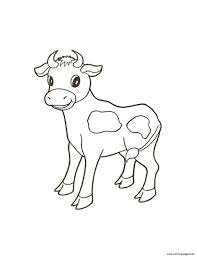 Cute Calf Farm Animal S32ee Coloring Pages Printable Farm Animal Coloring Pages Cow Coloring Pages Animal Coloring Pages