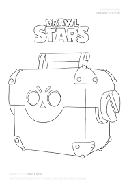 How To Draw Mega Box Super Easy Brawl Stars Draw It Cute Ausmalbilder Zum Ausdrucken Ausmalbilder Ausmalen