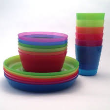 Amazon Com Ikea Kalas Children Color Bowl Tumbler And Plate Sets X6 Each Baby Plate Sets Ikea Dinnerware Plates And Bowls