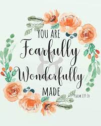 You are fearfully and wonderfully made. You Are Fearfully And Wonderfully Made Floral Cover Prayer Journal A Journal To Record Prayer Journal For Girls And Ladies Praise And Give Thanks To Bible Study Journal Notebook Series Band