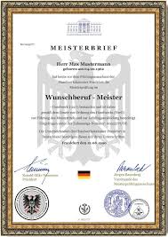Meisterbrief Verfahrensmechaniker Meister Diplom Meisterurkunde Meisterdiplom Dekorasyon Elisleri