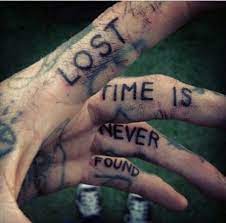 Quote Tattoo On Each Finger Hand Tattoos For Guys Men Finger Tattoos Tattoos For Guys