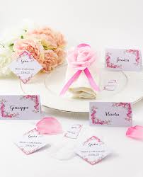 Inoltre sugli essudati zuccherini possono svilupparsi f. Segnaposto Cartoncino Stampato Con Fiori Rosa Mobilia Store Home Favours