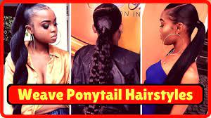 Immediately submit this gallery reply. Weave Ponytail Hairstyles For Black Hair 2019 Youtube