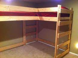 Abridged charcoal glaze twin over full bunk bed options. L Shaped Loft Bed Google Search Corner Loft Beds Loft Beds For Small Rooms Wooden Bunk Beds