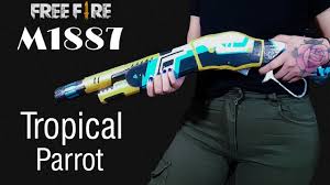 M1887 short gun how to draw| how to to draw free fire gun1887 #m1887drawing. Diy How To Make A Cardboard Skin M1887 Tropical Parrot From Free Fire Youtube