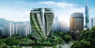 Tao Zhu Garden En Construction A Taipei Smartcity Green City Tour Vegetalisee Ville Verte Building Skyscraper Tower