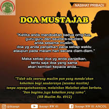 Berdoa dengan doa yang baik. Facebook
