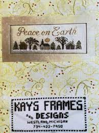 Kays Frames and Designs  Peace on Earth  Cross Stitch Chart - Etsy Denmark