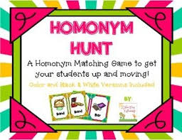 Homonym Hunt Multiple Meaning Words Presentation Skills Learn To Read