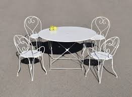 Ensembles repas ou détente en métal, bois et rotin. Mobilier De Jardin Ancien Et Objets En Fer Brocante Deco Jardin