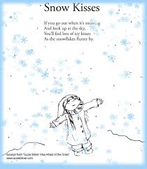 Snow Kisses Poem Children S Poem For Winter Great For School Winter Poems Kids Poems Childrens Poems
