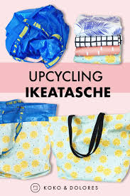 Upcycling Ikeatasche Strandtasche Nahen Strandtasche Upcycling