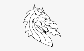 Make a fun coloring book out of family photos wi. European Dragon Head Coloring Page Cabeza De Dragon Dibujo 600x470 Png Download Pngkit