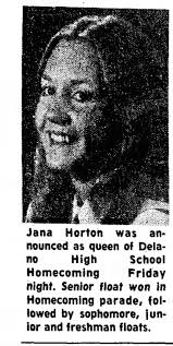 1968 Homecoming Queen JoAnn Mize. Attendants. Marva Miller. Wendy Klippel  and Annette Dambrosio.