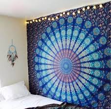 Charcoal and cream bed set pairs nicely with your existing decor. Cotton Golden Ombre Tapestry Wall Hanging Wall Tapestry Mandala Tapestry Hippie Tapest Wall Tapestry Bedroom Mandala Tapestries Wall Hangings Tapestry Bedroom