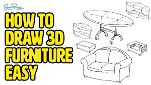How To Draw Furniture For Beginners - Youtube