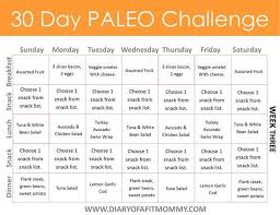 30 Day Paleo Challenge Diary Of A Fit Mommy Paleo Challenge 30 Day Paleo Challenge Starting Paleo Diet