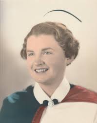 2022 'FOREVER GRATEFUL' PROJECT: # 82 of 100: Lieutenant (Nursing Sister)  (Ret'd) Marjorie (Horsnell) Whitcomb was born in Fredericton, NB, in 1925.  Marjorie graduated from Fredericton High School and Saint John General