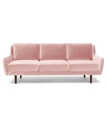 Living Room Pink Velvet Sofa Mid Century Modern Sofa Sofa