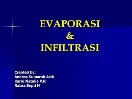 Jadi evaporasi ini juga dikenal dengan istilah penguapan. Ppt Evaporasi Infiltrasi Powerpoint Presentation Free Download Id 2987479