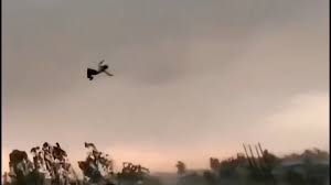 Así salió volando un hombre arrastrado por el fuerte temporal en India que dejó 117 muertos