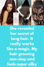I had some baby oil laying around so i decided to try it on my hair because, why not. She Revealed Her Secret Of Long Hair It Really Works Like A Magic My Hair Growing Non Stop And Feels Super S Grow Hair Baby Oil Hair Vitamins For Hair Growth