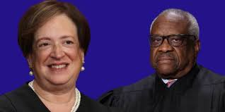 Suna hai, Justice Elena Kagan ko apne dost se bagels khane mein ethics ka  tension tha, par Clarence Thomas to ek bade GOP donor ke diya hue mahainge  vacations enjoy kar rahe